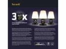 Bordlampe med tavle Securit MICHELLE sort