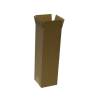 B&oslash;lgepapkasse, Master'in, indre dim: 106 x 106 x 365 mm, 2-lags,EB-flute FEFCO 0201, brun Yderkasse