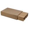 B&oslash;lgepapkasse, Master'in, indre dim: 315 x 106 x 365 mm, 2-lags,EB-flute 7.000 mm, FEFCO 0201, brun