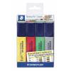 Tekstmarker, Staedtler Textsurfer 364 CWP4-X, 1-5MM, Skr&aring; spids assorteret, S&aelig;t med 4 stk
