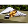 Stanset papir, Stykke, 36 g/m2, 100 x 250 mm, pr&aelig;get papir, hvid, almindelig karton a 100 stk, News