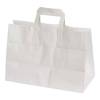 Papirb&aelig;repose, 350 x 170 x 245 mm flat bag, Papir, hvid, pakke a 200 stk palle 30 pakker, palle a 30