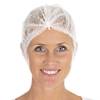 Engangs h&aring;rnet, Mop Cap on-size Non-woven, hvid, pakke a 1000 stk