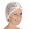 Engangs h&aring;rnet, Mop Cap on-size Non-woven, hvid, pakke a 1000 stk