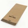 Bagerpose, 90 x 210 x 535 mm, flat film Papir, brun, Printed, pakke a 250 stk palle 40 pakker, palle