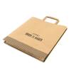 Papirb&aelig;repose, 320 x 350 mm, flat bag Papir, brun, Printed, pakke a 250 stk palle 18 pakker, palle a