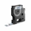 Labeltape, Dymo D1, 45010 S0720500 12mmx7.00m sort/transparent
