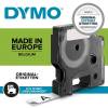 Labeltape, Dymo D1, 45807 S0720870 19mmx7.00m sort/r&oslash;d