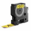 Labeltape, Dymo D1, 45808 S0720880 19mmx7.00m sort/gul