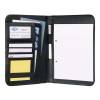 Konferencemappe, Wedo gr&aring;, KUNSTLIGT L&AElig;DER, 148x210mm