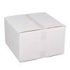 B&oslash;lgepapkasse, indre dim: 380 x 380 x 230 mm, 2-lags,BC-flute, 7.000 mm FEFCO 0201, hvid/brun, bundt