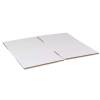 B&oslash;lgepapkasse, indre dim: 380 x 380 x 230 mm, 2-lags,BC-flute, 7.000 mm FEFCO 0201, hvid/brun, bundt