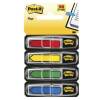 Indexfaner, Post-it, 4 farver med pile 12x43mm, assorteret pakke med 96 stk