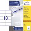 Universeletiket, Avery, 3425 105x57mm hvid, antal etiketter pr. ark : 10 pakke a 1000 stk, FSC Mix C