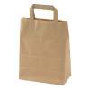 Papirb&aelig;repose, 220 x 290 mm, flat bag Papir, brun, pakke a 250 stk palle a 12 pakker, palle a 12 kar