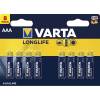 Batteri, Varta, AAA Longlife pakke a 8 stk