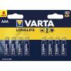 Batteri, Varta, AAA Longlife pakke a 8 stk