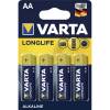 Batteri, Varta, AA Longlife pakke a 4 stk