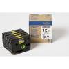 Labeltape, Brother, HGE631V5, 12mmx8.00m sort/gul