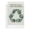 Plastlomme, Esselte Recycle transparent 70&micro;m, 148x210mm, plastik pakke a 100 stk