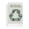 Plastlomme, Esselte Recycle transparent, 210x297mm, plastik pakke a 50 stk