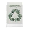 Plastlomme, Esselte Recycle transparent, 210x297mm, plastik pakke a 100 stk
