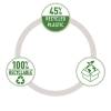 Hulapperat, Leitz Recycle, sort antal ark: 30, 2-huls