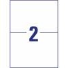 Laseretiket, Avery, L8002-10 210x148mm hvid, antal etiketter pr. ark : 2 pakke a 20 stk