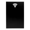 Kridttavle, Securit Silhouette, sort Wi-Fi