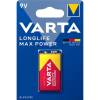 Batteri, Varta, 9V Longlife Max Power pakke a 1 stk