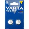 Knapcellebatteri, Varta, CR2025 pakke a 2 stk