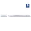 Marker, Staedtler Markers, 8323, 1-2MM Rund spids, hvid, permanent