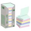 Post-it, Post-it, Recycle, assorteret 76x76mm, pakke a 16 stk