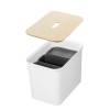 Plastkasse SmartStore, hvid Sorteringskasse med 3 spande , 380mm x 570mm x 420mm