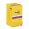 Notes, Post-it, Super sticky, gul, 76 x76mm, pakke a 12 stk 100% PEFC Certified