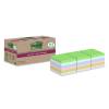 Notes, Post-it, Recycle, assorteret, 76 x76mm, pakke a 18 stk 100% PEFC Certified