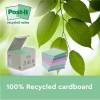 Notes, Post-it, Recycle, assorteret, 76 x76mm, pakke a 18 stk 100% PEFC Certified