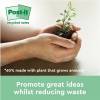 Notes, Post-it, Recycle, gul, 48x48mm pakke a 12 stk, 100% PEFC Certified