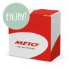 Forseglingsetiket, Meto, &Oslash;50mm, ENJOY 50x50mm gr&oslash;n, rulle a 500 etiketter