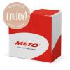 Forseglingsetiket, Meto, &Oslash;50mm, HJERTE 50x50mm brun, rulle a 500 etiketter