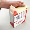 Forseglingsetiket, Meto, ENJOY! 50x100mm brun, rulle a 500 etiketter