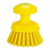 Skureb&oslash;rste, Vikan Round hand scrub hard &Oslash;110, gulx110mm &Oslash; 110mm