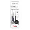 Refill, Pentel EnerGel, LRN7-3A, 0,35MM sort