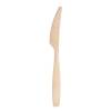 Kniv, Wood fibre/Bioplast laminated off white, flergangsbrug pakke med 1050 stk, F&oslash;devaregodkendt