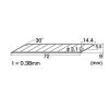 Reserveklinger, NT Cutter, 9x72mm metallic, Segmented 30 degree pakke a 10 stk