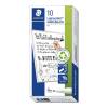 Whiteboardmarker, Staedtler Lumograph 301-9, 1-3MM, Spids, sort, non-permanent