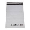 Coex Forsendelsespose, 50 &micro;m, 230 x 325 mm, genanvendt LDPE, sort/hvid Stregkode & genanvend. koder&nbsp;