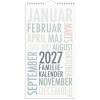 V&aelig;gkalender, Mayland Familie, Family 220x435mm &aring;r: 2027, Flerfarvet,