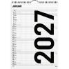 V&aelig;gkalender, Mayland Familie, Family 340x483mm &aring;r: 2027, sort,
