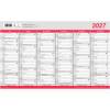 V&aelig;gkalender, Mayland, Stor m/flagdage 388x239mm &aring;r: 2027, Flerfarvet,